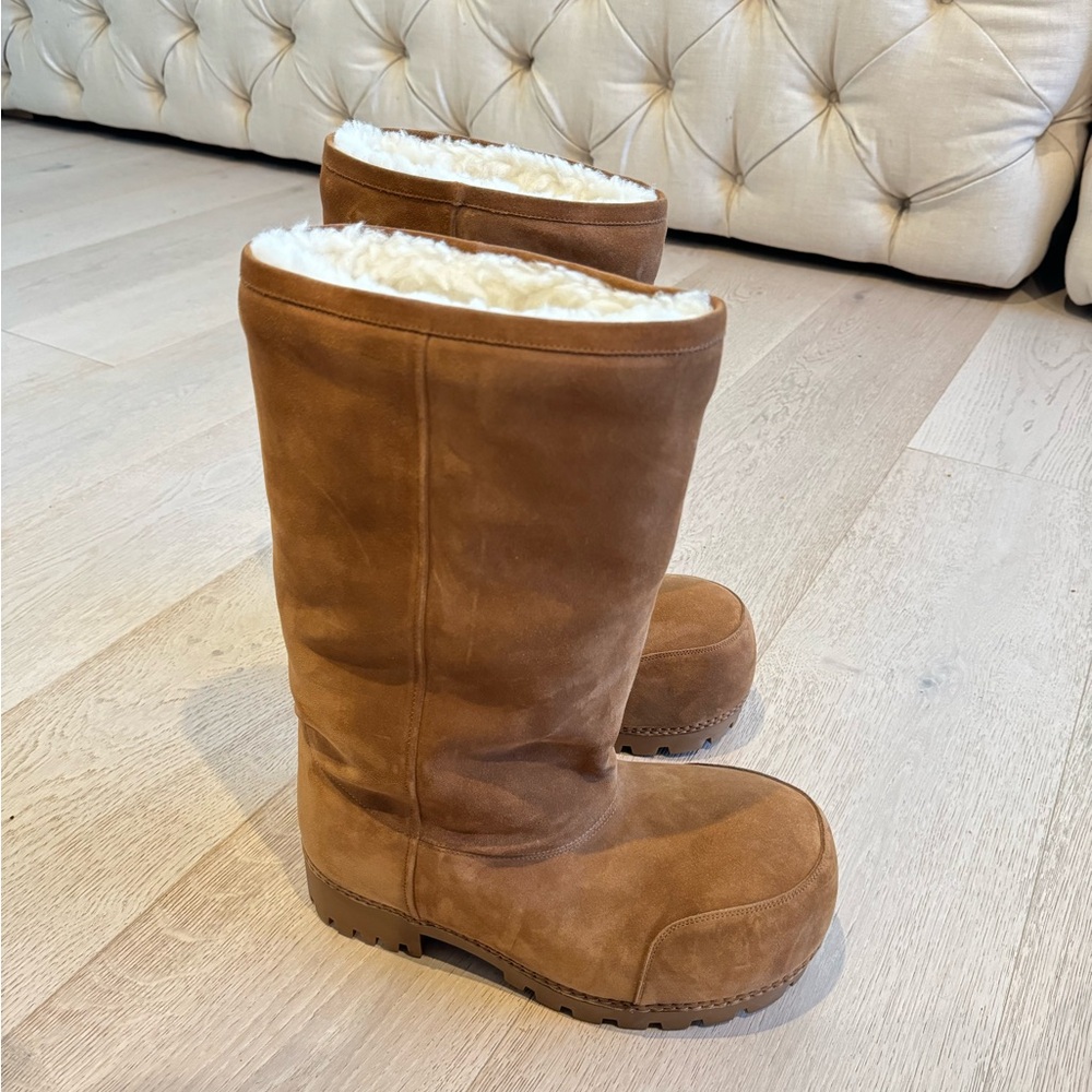 Balenciaga Alaska Fur High Boots